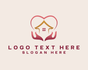 Shelter - Heart Home Foundation logo design