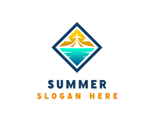 Summer Airplane Travel logo design