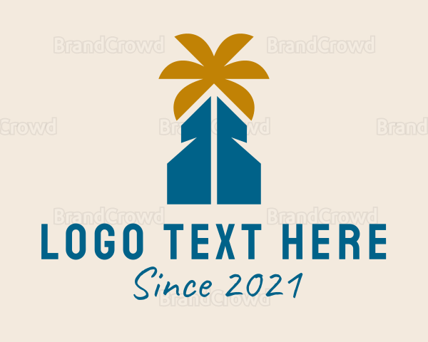 Beach Vacation House Logo