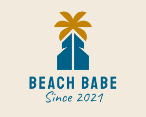 Beach Vacation House  logo design