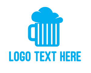 Pint - Cloud Beer Mug logo design