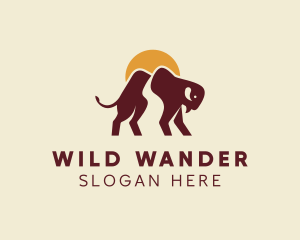 Wild Mountain Bison logo design