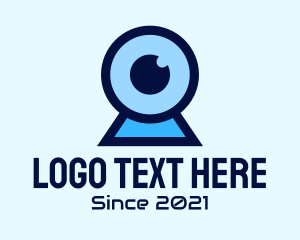 Online Stream - Blue Digital Webcam logo design