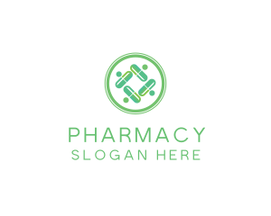 Pharmacy Pill Prescription logo design