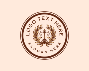 Judge - Legal Justice Scales logo design