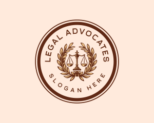 Legal Justice Scales logo design