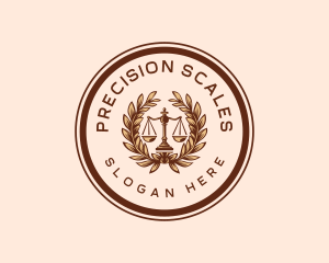 Legal Justice Scales logo design