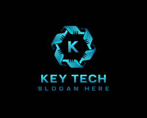 AI Cybersecurity Tech logo design