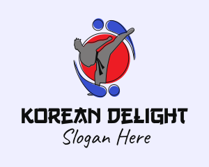 Korean - Karate Martial Arts logo design