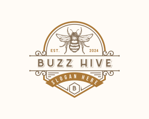 Hive - Bee Hive Organic logo design