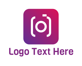 Social Media - Gradient Photo App logo design