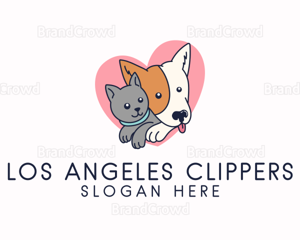 Cute Pet Love Logo