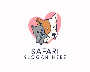 Cute Pet Love Logo