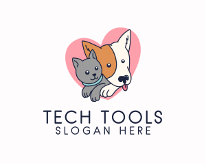 Cute Pet Love Logo