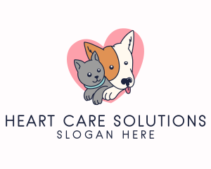 Cute Pet Love logo design