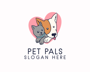 Cute Pet Love logo design