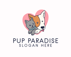 Cute Pet Love logo design