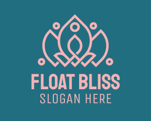 Relaxing Lotus Meditation logo design