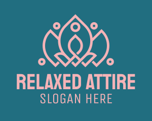 Relaxing Lotus Meditation logo design