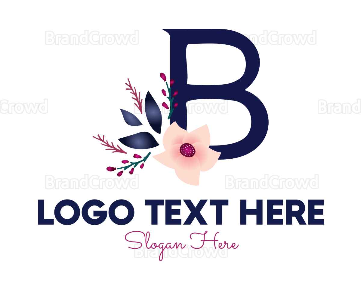 Floral Letter B Logo | BrandCrowd Logo Maker