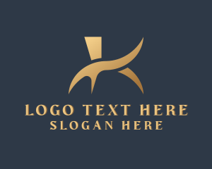 Corporate - Digital Insurance Company Letter K logo design