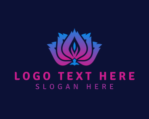Massage - Lotus Flower Wellness logo design