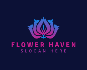 Lotus Flower Wellness logo design