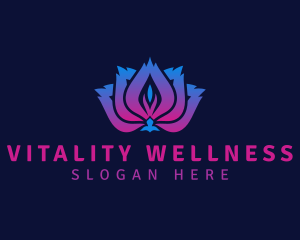 Lotus Flower Wellness logo design