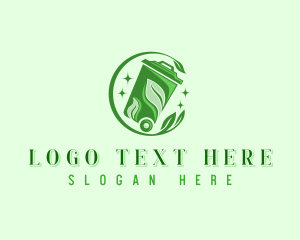 Recycling Bin - Recyclable Bin Maintenance logo design