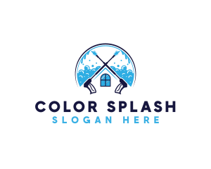 Residential Pressure Wash Cleaning logo design