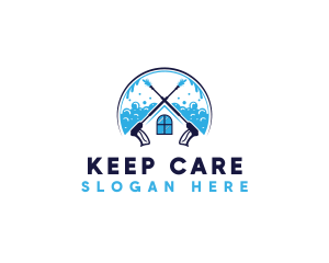 Residential Pressure Wash Cleaning logo design