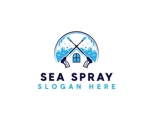 Residential Pressure Wash Cleaning logo design