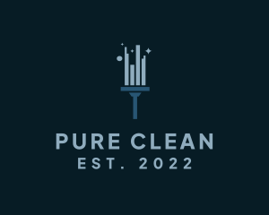 Vacuum Housekeeper Cleaning logo design