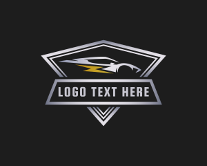 Emblem - Lightning Sports Car logo design