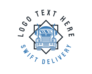 Truck Vehicle Courier logo design