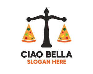 Italian - Pizza Diet Scales logo design