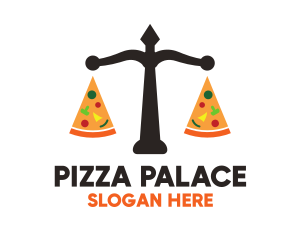 Pizza - Pizza Diet Scales logo design