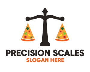 Scales - Pizza Diet Scales logo design