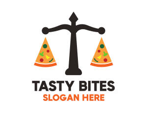 Pizza Diet Scales logo design