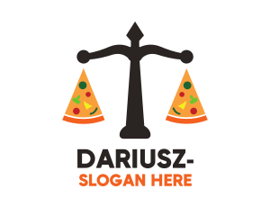 Fast Food - Pizza Diet Scales logo design