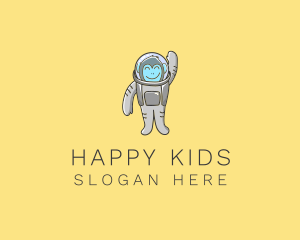 Happy Monkey Astronaut  logo design