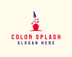 Nail Polish Splash logo design