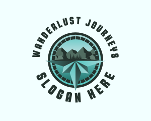 Mountaineer Compass Travel logo design