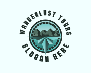 Mountaineer Compass Travel logo design