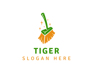 Sparkling Cleaning Broom Logo