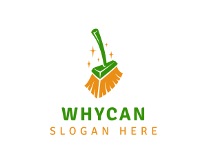 Sparkling Cleaning Broom Logo
