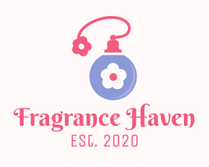 Flower Fragrance Perfume  logo design