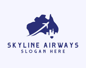 Australia Tour Airplane logo design