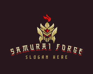 Samurai Warrior Gaming logo design