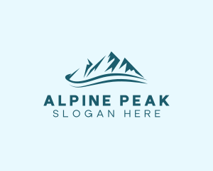 Alpine - Mountain Alpine Camping logo design